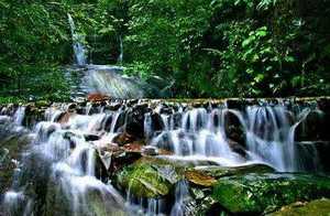 古东森林瀑布  桂林旅游景点